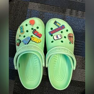 Crocs, Mint Green, W7